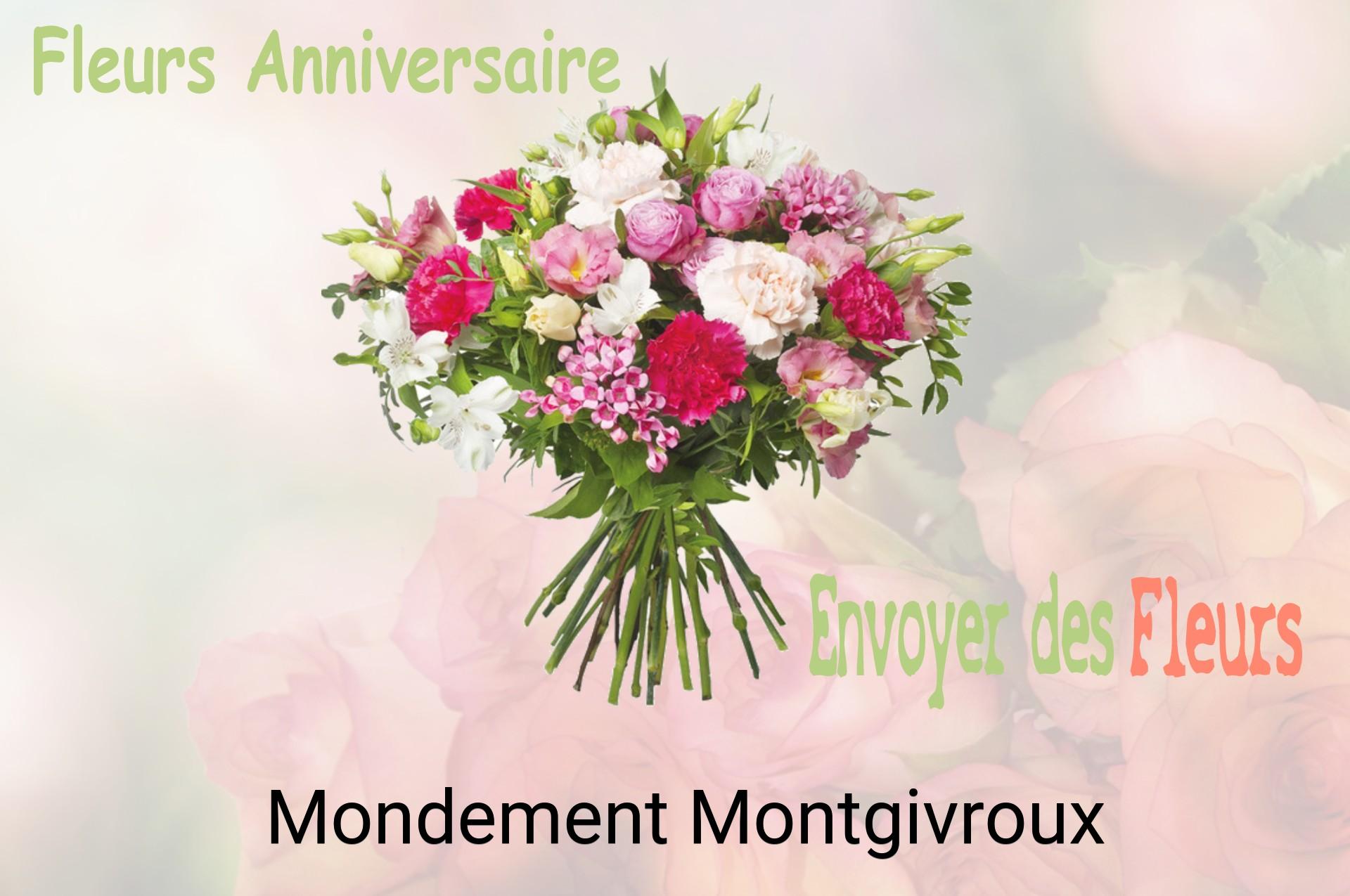 Bouquet de fleurs d’anniversaire livré à Mondement-Montgivroux