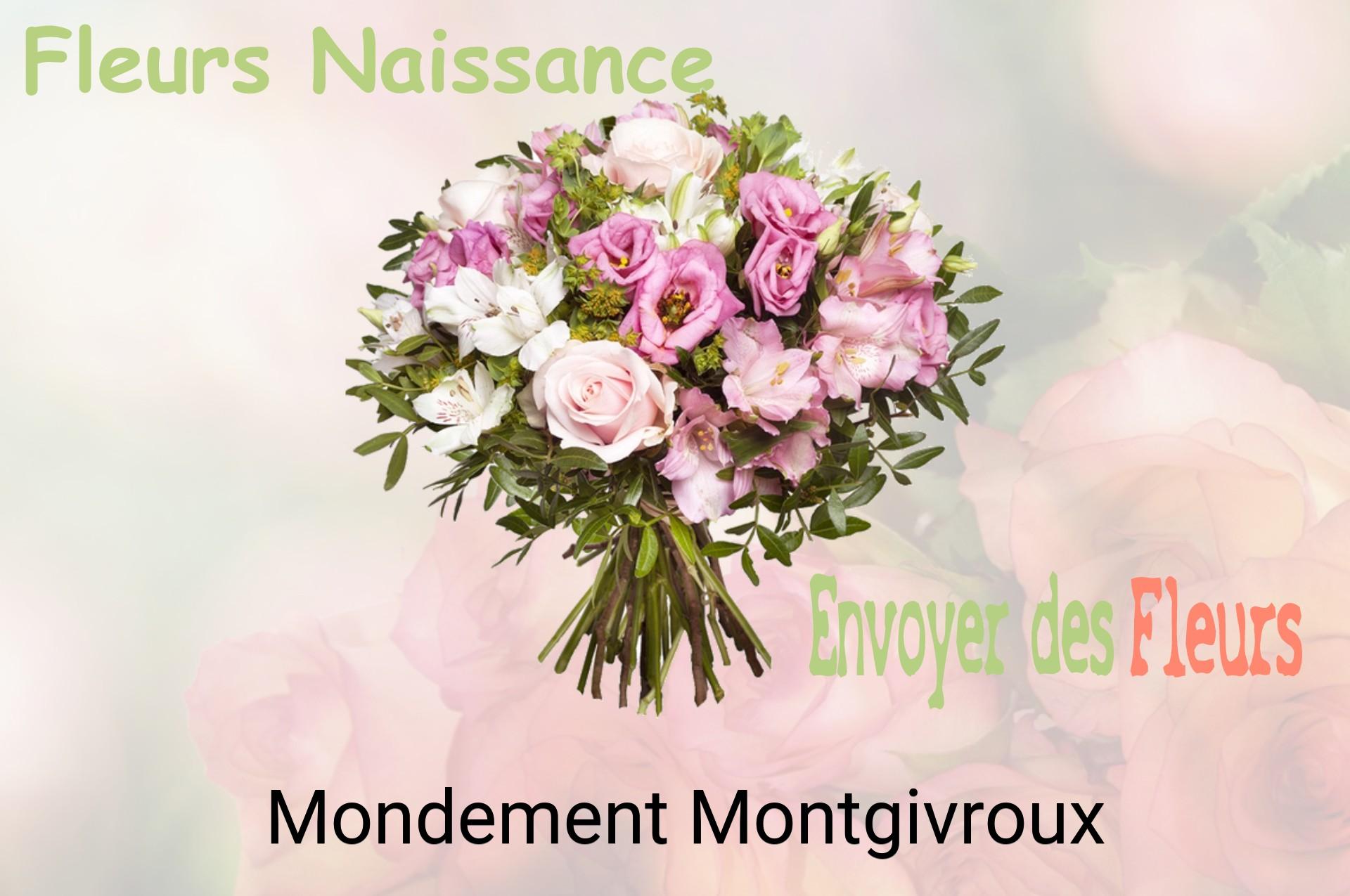 Bouquet de fleurs de naissance livré à Mondement-Montgivroux